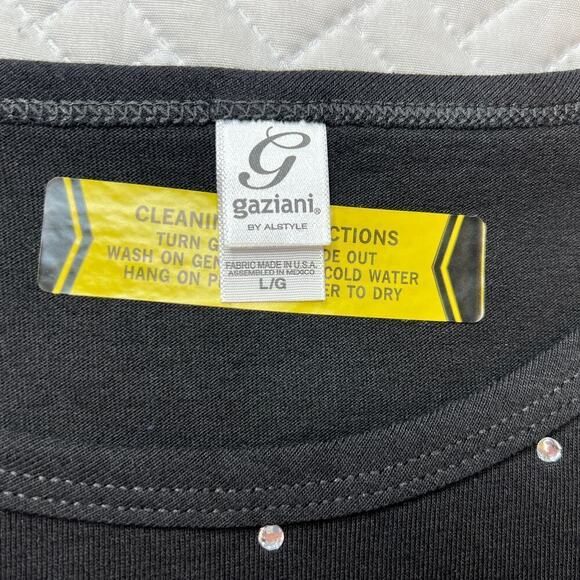 American VTG Christmas Cardinals T-Shirt sz L Womens Casual Tee Bird Bling Black - Picture 6 of 9